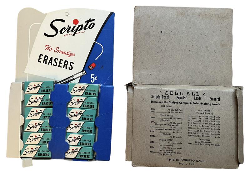 U.S. Army Scripto Erasers - Unissued i.e. Mint Condition