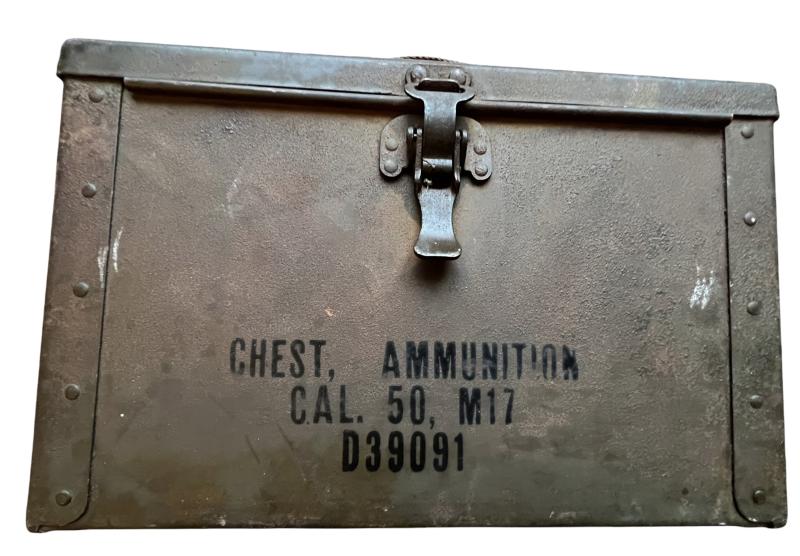 U.S. Early M17 Model 50 CAL Ammunition Box - Nice Used Condition