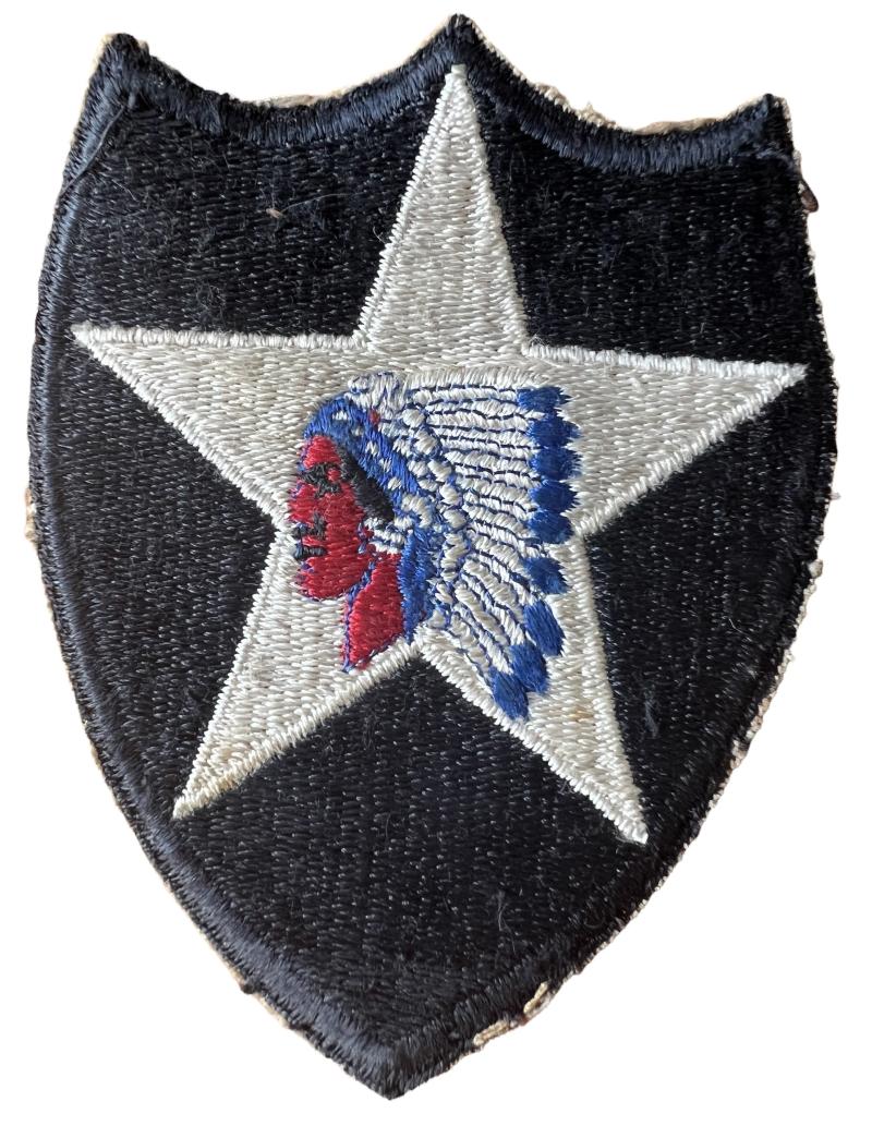 U.S. 2nd Infantry Division Formation Patch - Uniform Removed Condition