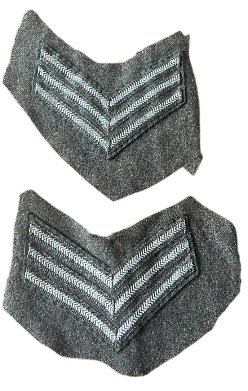 Pair Off British Sergeant Stripes - Nice Used 