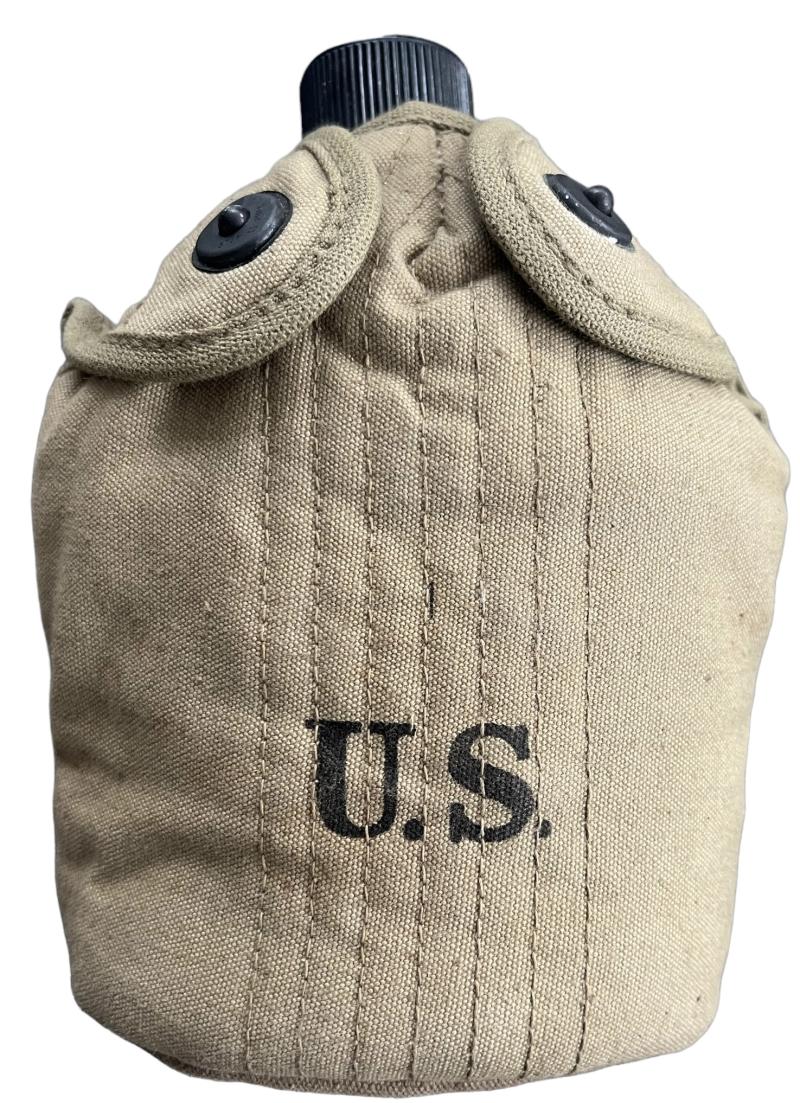 U.S. M1941 Mounted (Airborne) Canteen Cover & Canteen - Mint Condition