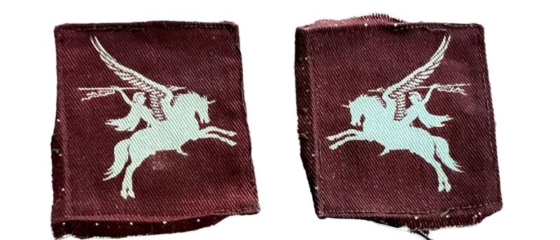 British Airborne Printed Pegasus Formation Patches - Nice Used-Condition
