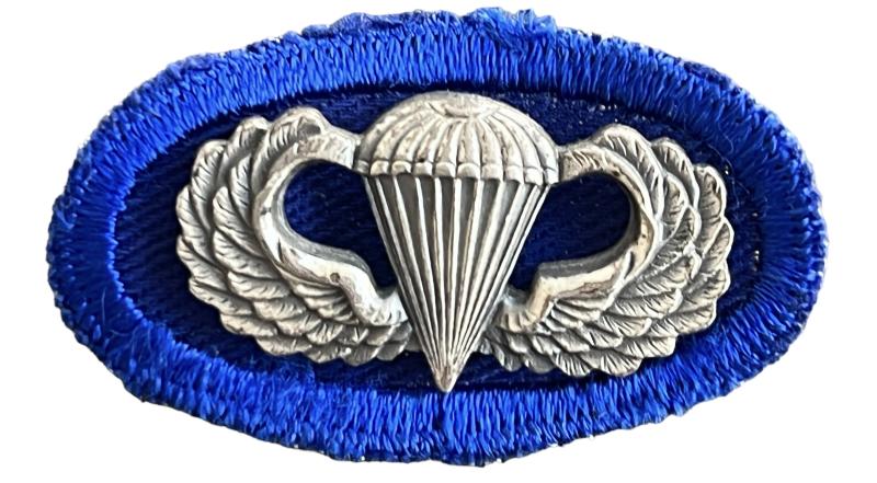 U.S. Airborne Parachute Wing And Parachute Glider Infantry Oval - Nice Used Condition