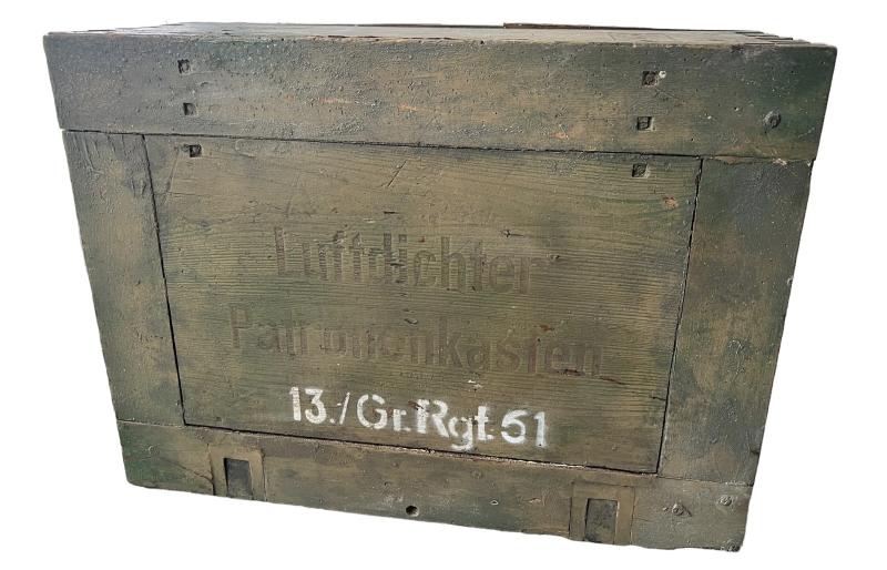 WH (HEER) Luftdichter Patronenkasten Box Camouflaged - Nice Used Condition