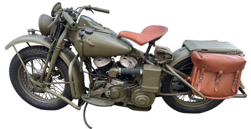 Canadian National Defense Harley-Davidson Motorcycle 1943 Model WLC 1943 Engine Number 43WLC 5366