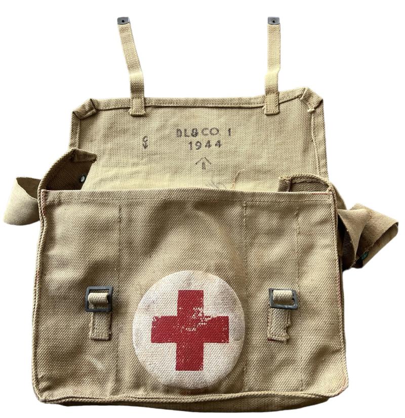 Rare British (Airborne) Medical Bag Intended For Plasma Bottles - Nice Used Condition
