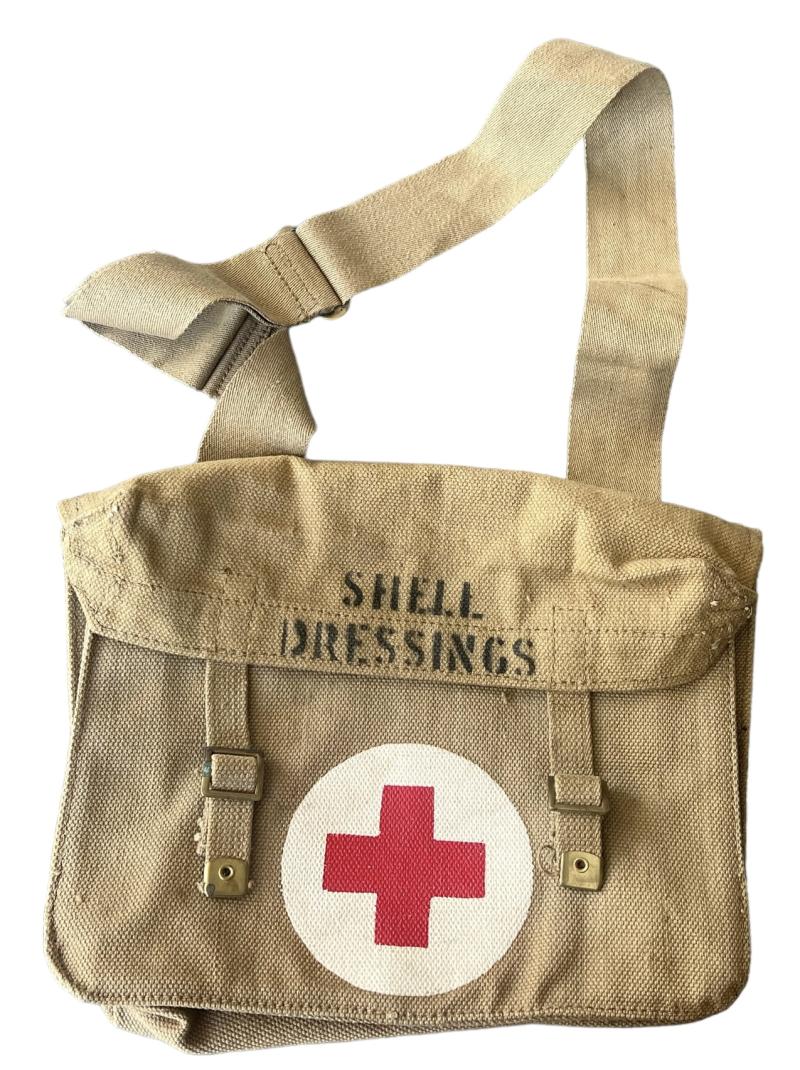 British 1937 Pattern Webbing Shell Dressing Bag 1943 - Unissued Condition