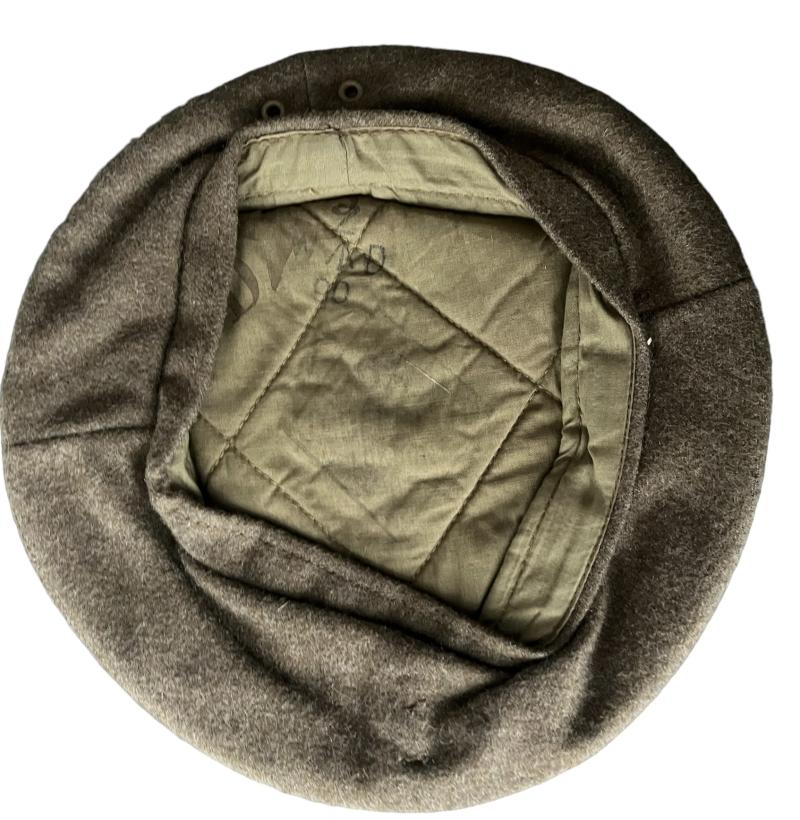 British Army Khaki Wool Beret 1945 - Nice Used Condition