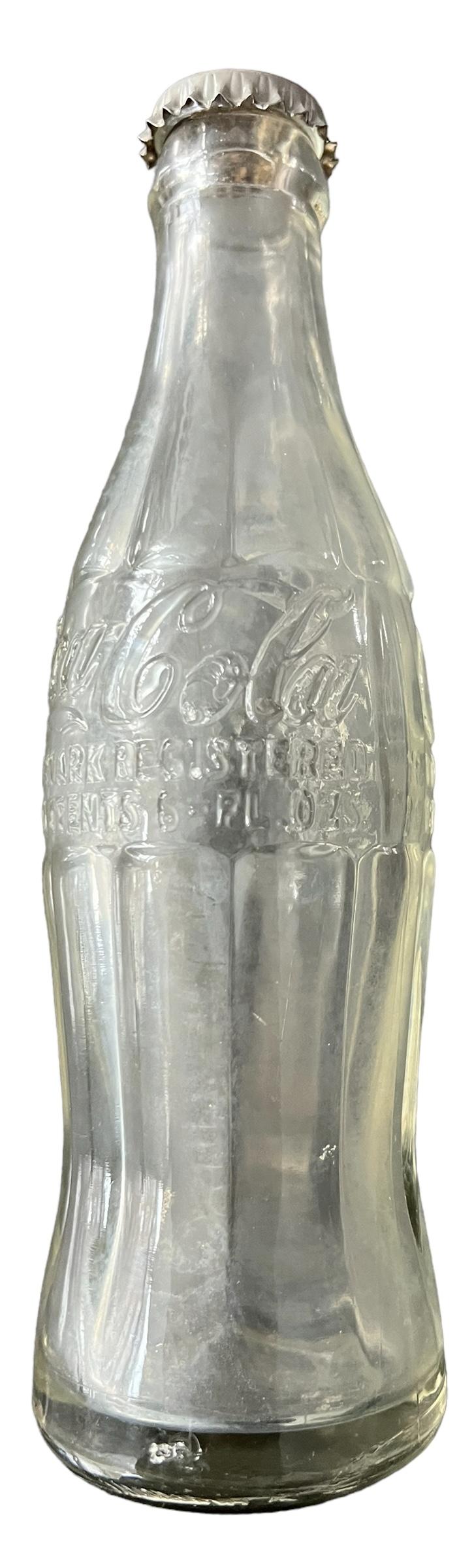 Coca Cola Bottle 1944 Dated & With Original Crown Cap - Nice Used Condition