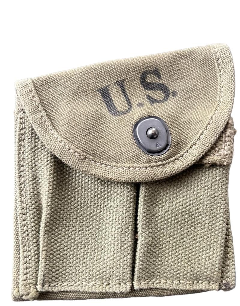 U.S. M1 Carbine Double Pocket Webbing Magazine Pouch 1943 - Mint Condition