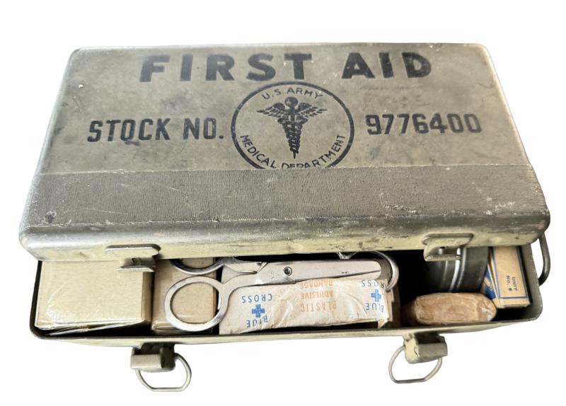 U.S. Army Vehicle First-Aid Kit With Contents - Nice Used Condition