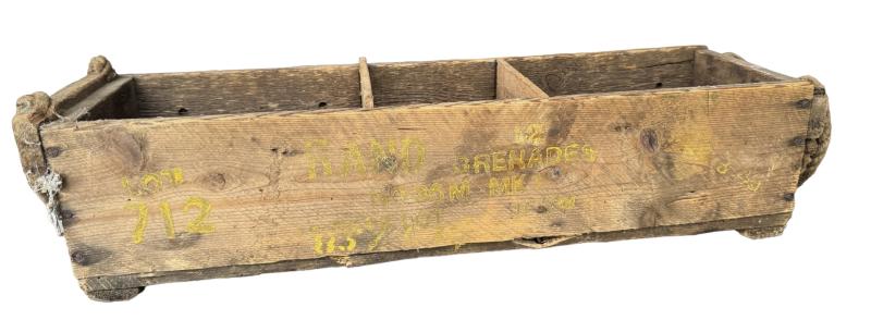 British (Airborne) Mills Handgrenade Wooden Box - Nice Used Condition