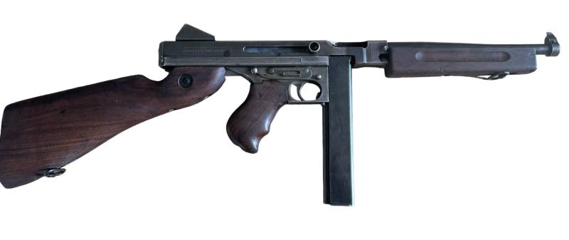 US Thompson M1A1 Submachine Gun - EU Deco Certificate