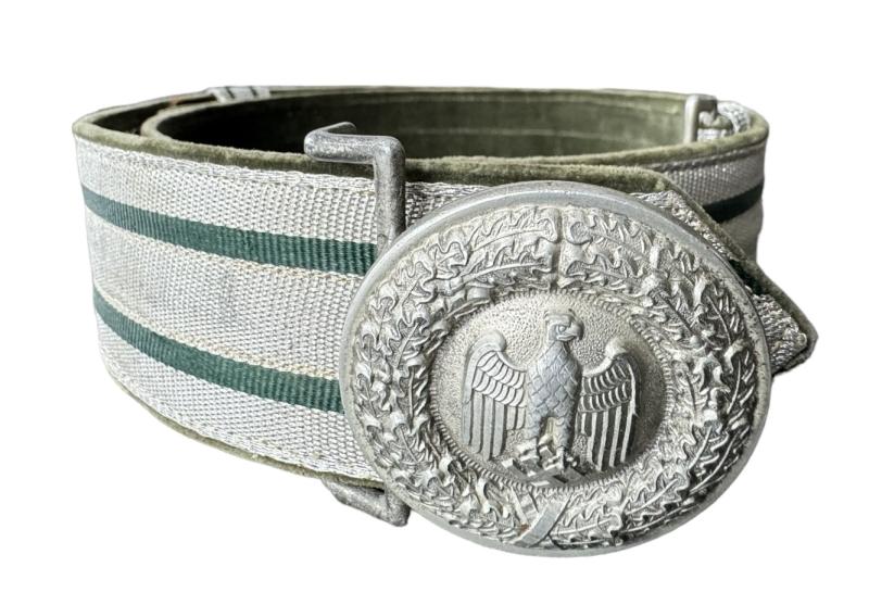 WH (Heer) Officer's Brocade Belt & Buckle (Paradefeldbinde für Offiziere) - Nice Used Condition