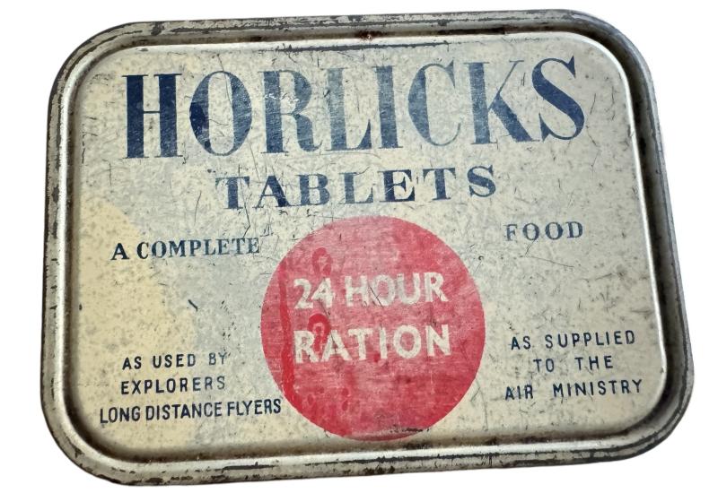 British Horlicks 24 Hour Ration Tin - Nice Used Condition