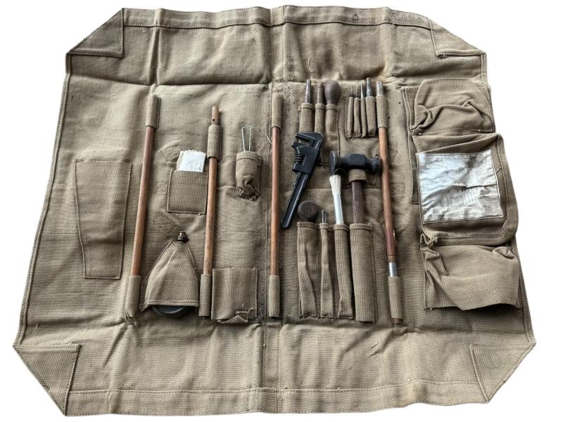 British (Airborne) Tool Roll For 20mm Polsten Gun Including Contents - Nice Used Condition