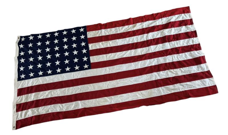 U.S. Stars and Stripes Flag 48 Stars 5x9 1/2 Ft -Unussued  used  Condition