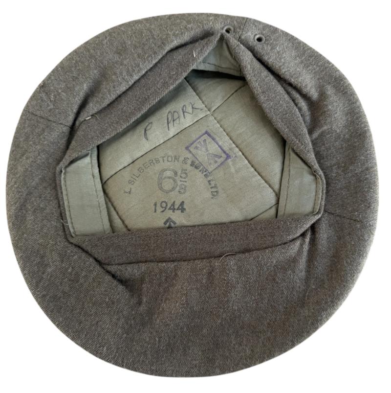 British Army General Service Khaki Wool Beret 1944 - Nice Used Condition