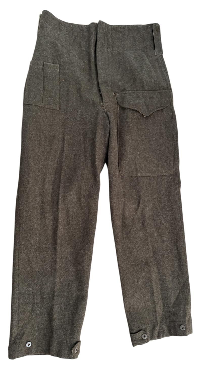 Canadian Battle Dress Trousers 1944 Dated size 9 - Nice Used Condition