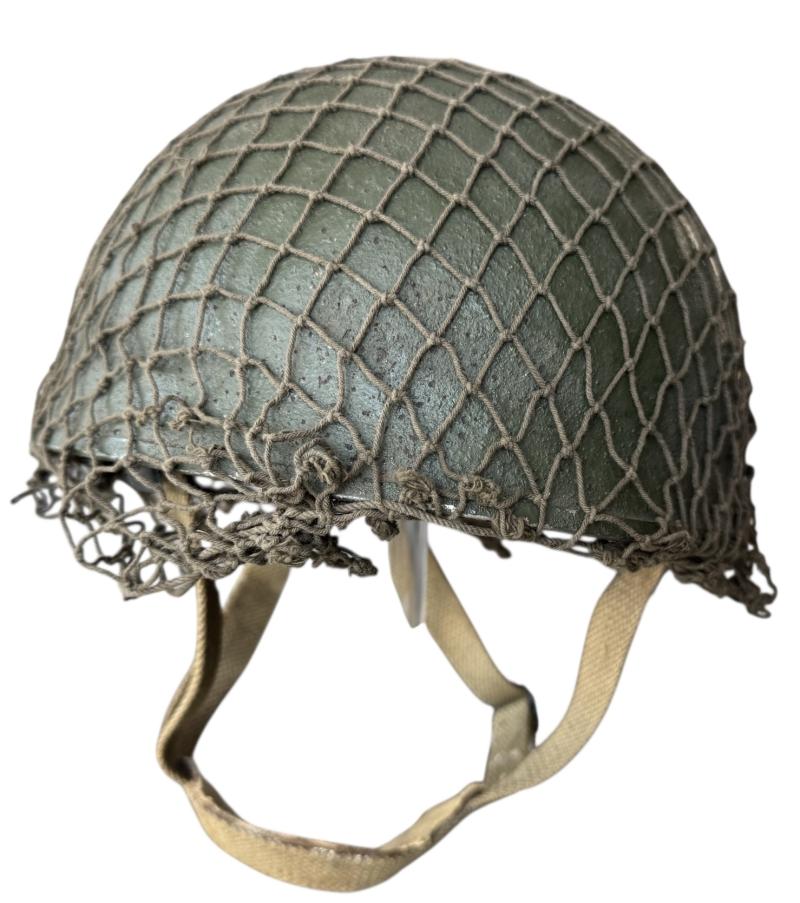 British (Airborne) MK3 Paratrooper Combat Helmet 1944 - Nice Used Condition