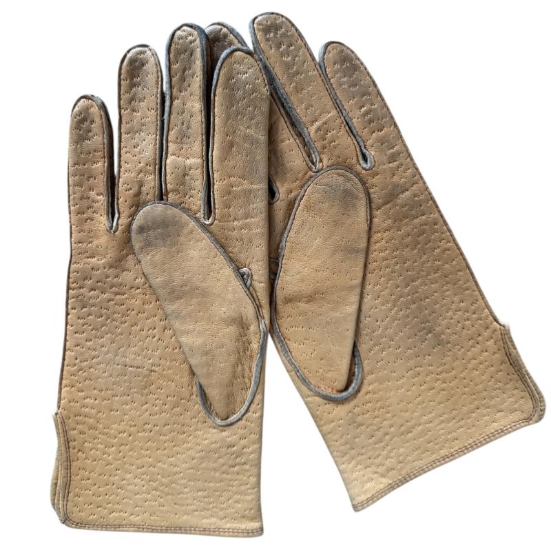 U.S. Officers Leather Gloves - Nice Used Condition