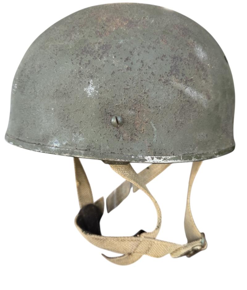 British (Airborne) MK3 Paratrooper Combat Helmet 1944 - Nice Used Condition