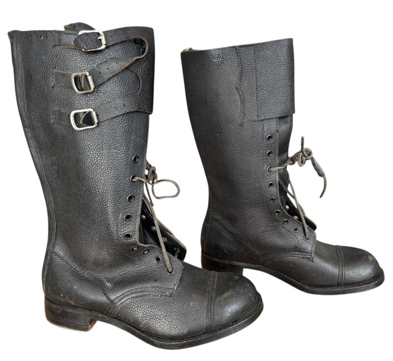 British Dispatch Rider Boots Size 8 Dated 1944 - Nice Used Condition