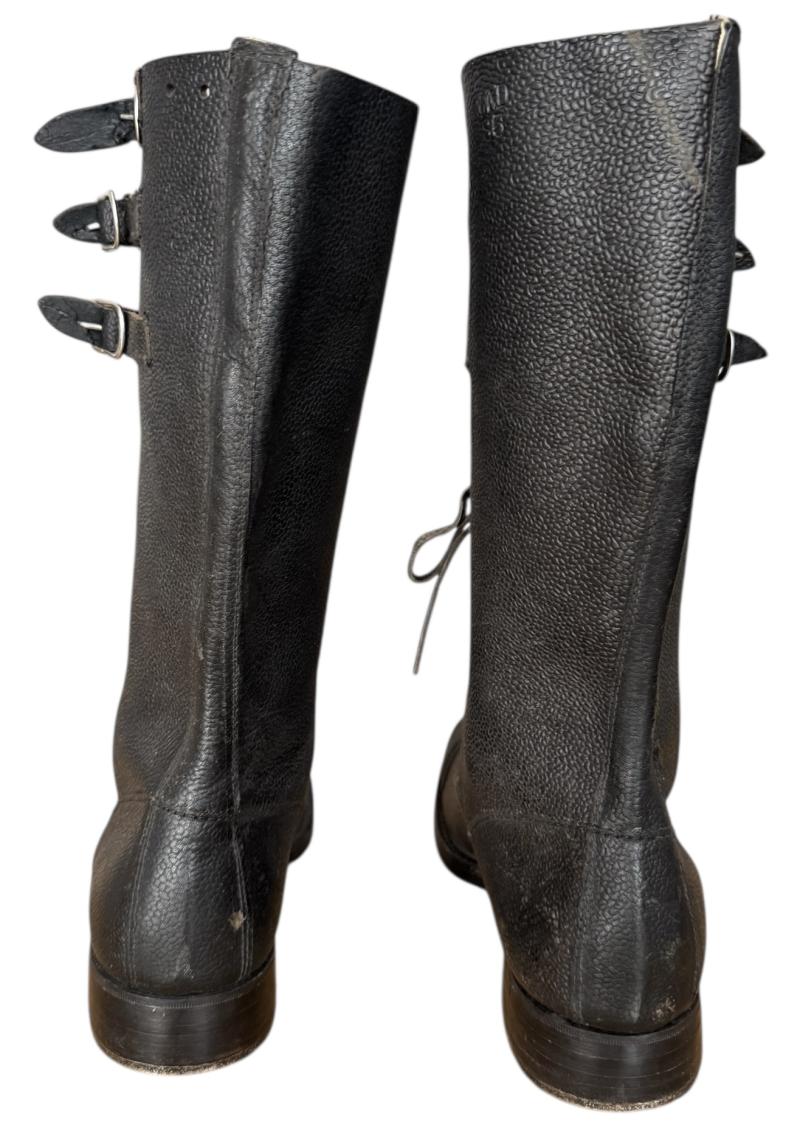 British Dispatch Rider Boots Size 8 Dated 1944 - Nice Used Condition