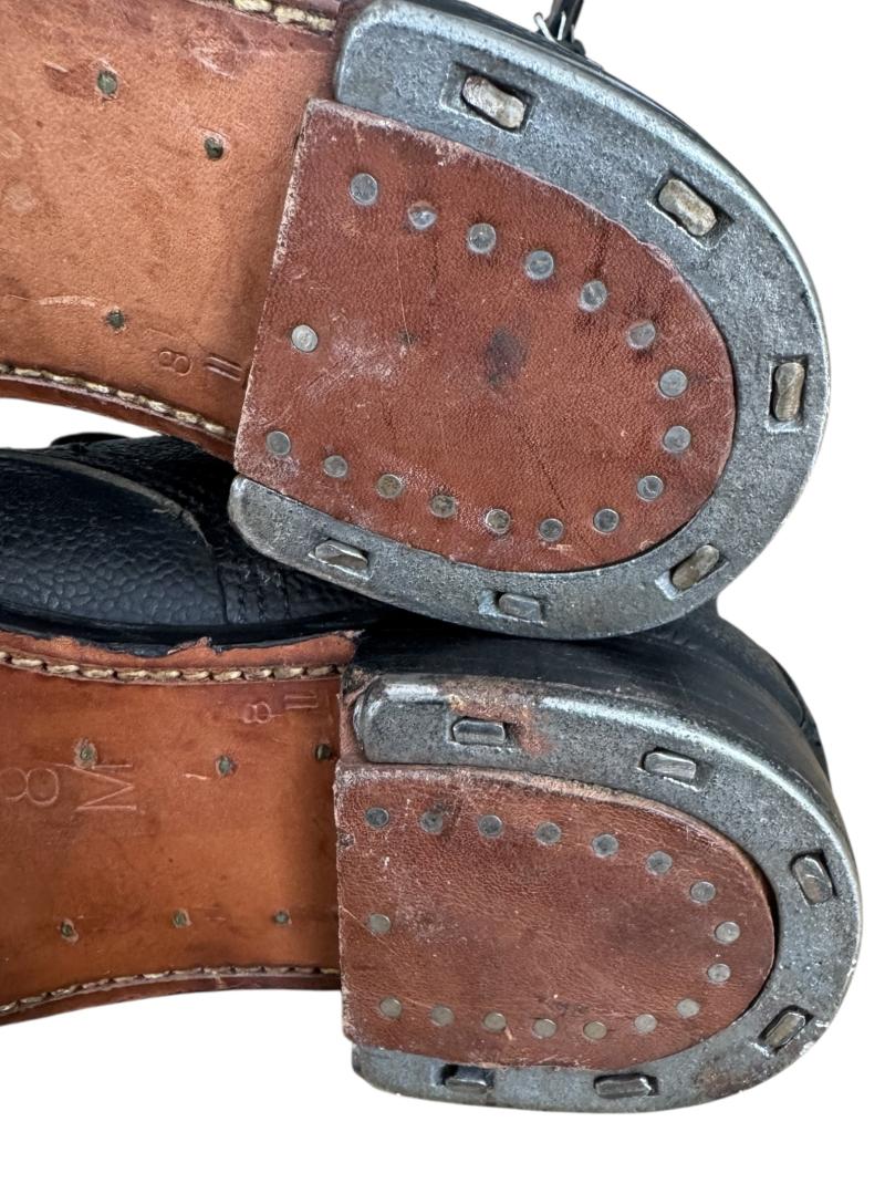 British Dispatch Rider Boots Size 8 Dated 1944 - Nice Used Condition