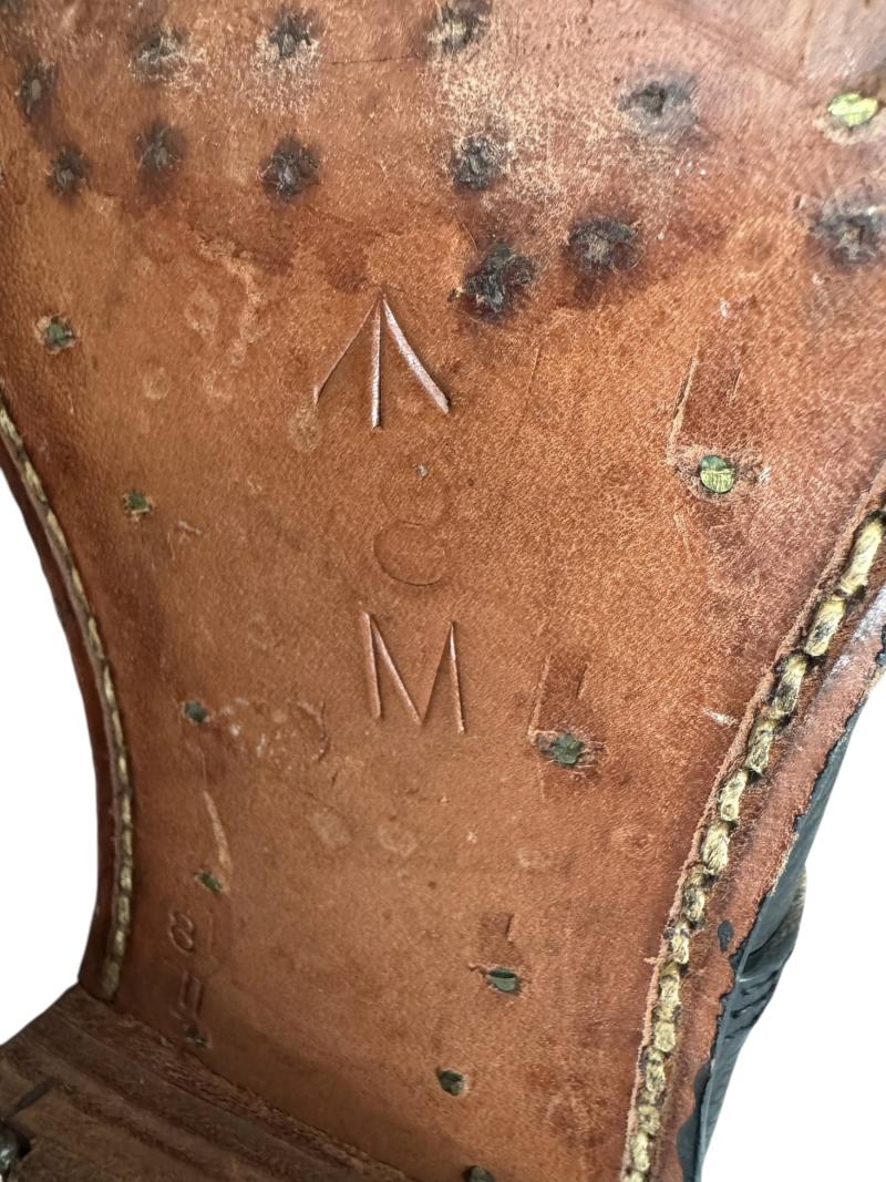 British Dispatch Rider Boots Size 8 Dated 1944 - Nice Used Condition