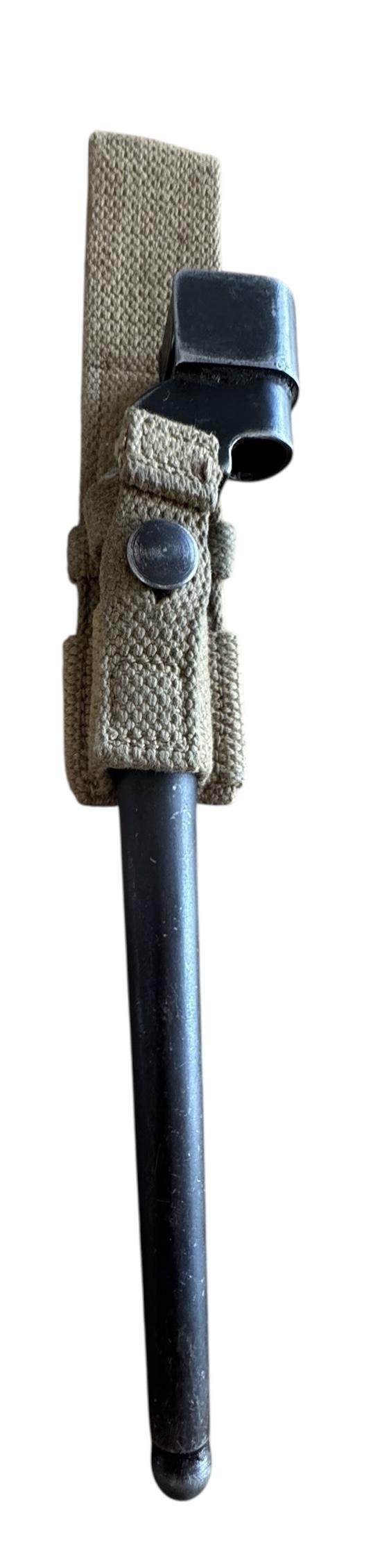 Extremely Rare British Airborne Bayonet Frog 1944 And Spike Bayonet - Nice Used Condition