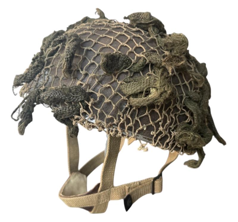 British (Airborne) MK3 Paratrooper Combat Helmet 1944 - Nice Used Condition
