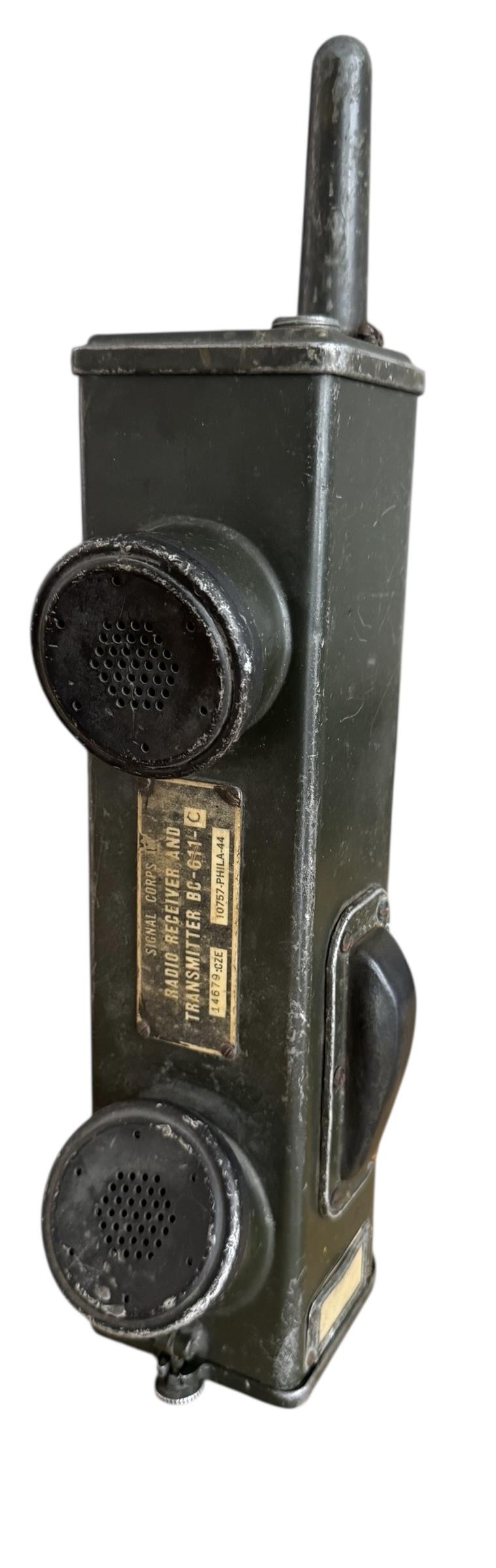 U.S. (Airborne) BC-611-C Handie Talkie 1944 - Nice Used Condition