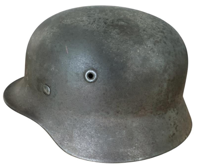 WH (HEER) M40 Steel Helmet Makers Marked W Quist G.M.B.H. Nice Used Condition