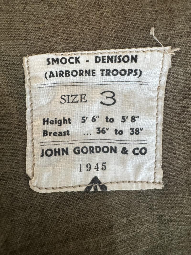 British (Airborne) 2nd Model Denison Smock 1945 Size 3 Unissued - Condition