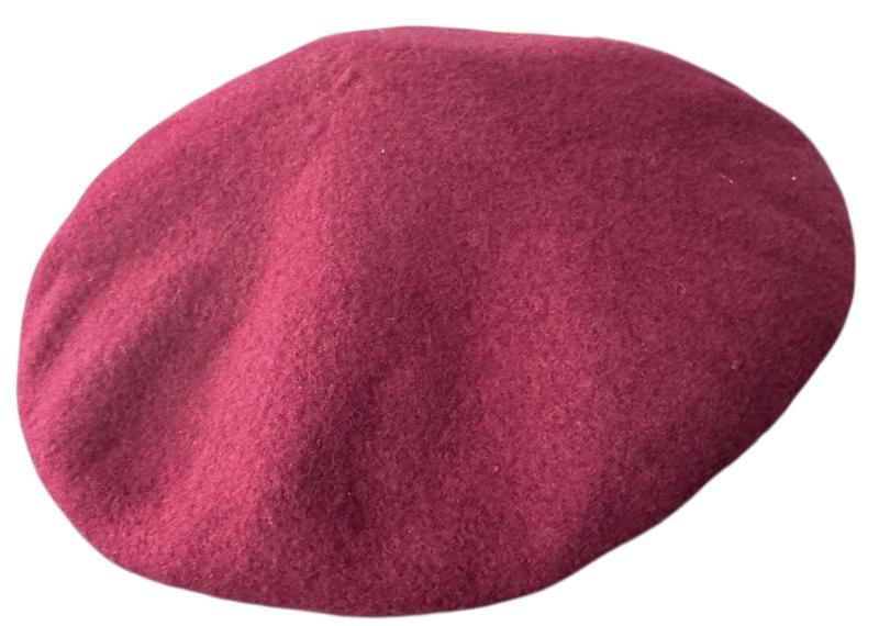 British (Airborne) Red Beret 1944 Kangol Wear Limited With Parachutisten Wing - Nice Used Condition