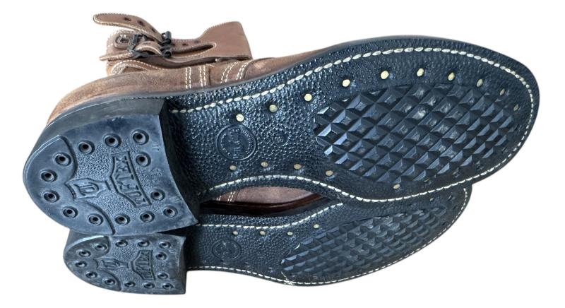 U.S. M1943 Service Boots 1944 Dated Sized 8 1/2 - Near Mint Condition