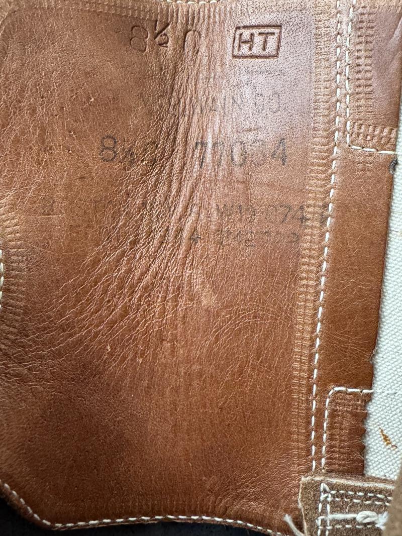 U.S. M1943 Service Boots 1944 Dated Sized 8 1/2 - Near Mint Condition