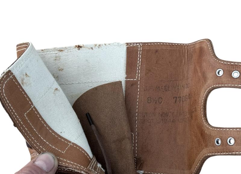 U.S. M1943 Service Boots 1944 Dated Sized 8 1/2 - Near Mint Condition