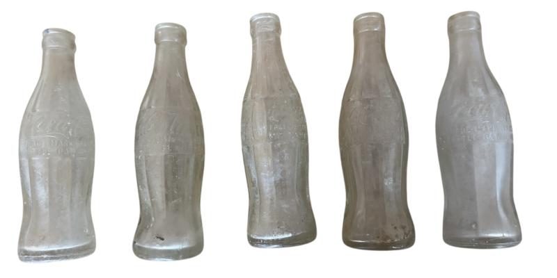 Coca Cola Bottle 1944 Dated Set of 5- Nice Used Condition