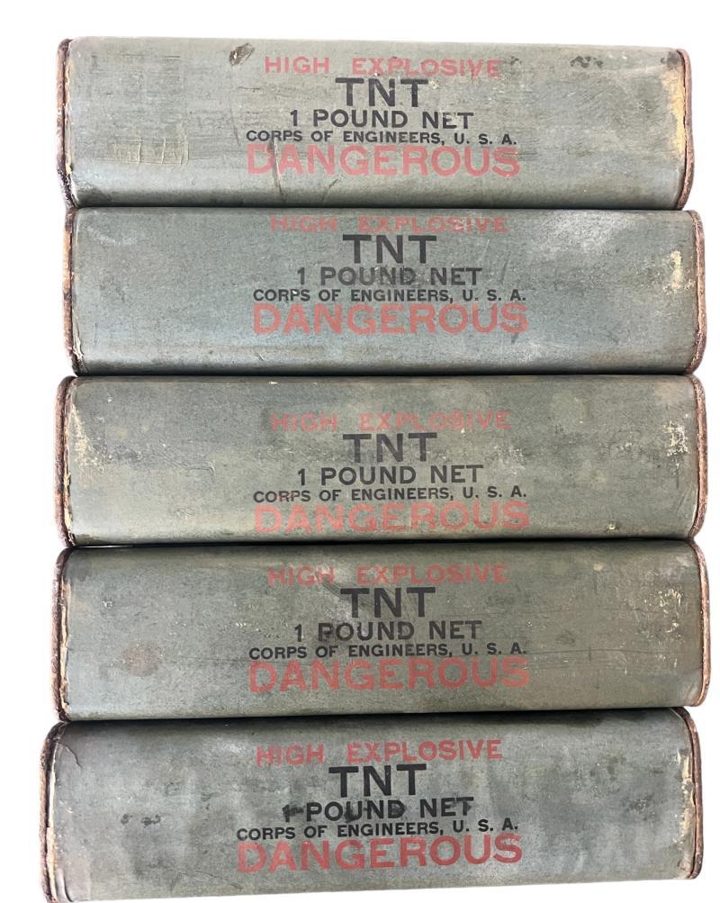 U.S. (Airborne) 1 Pound TNT Bars (Empty) - Set of Five