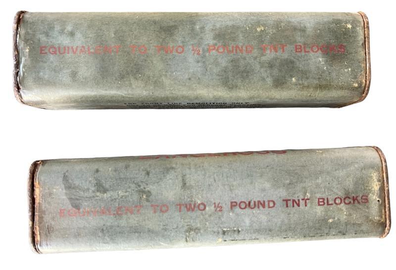 U.S. (Airborne) Two 1 Pound & Two Half Pound TNT Bars (Empty) - Set of Four