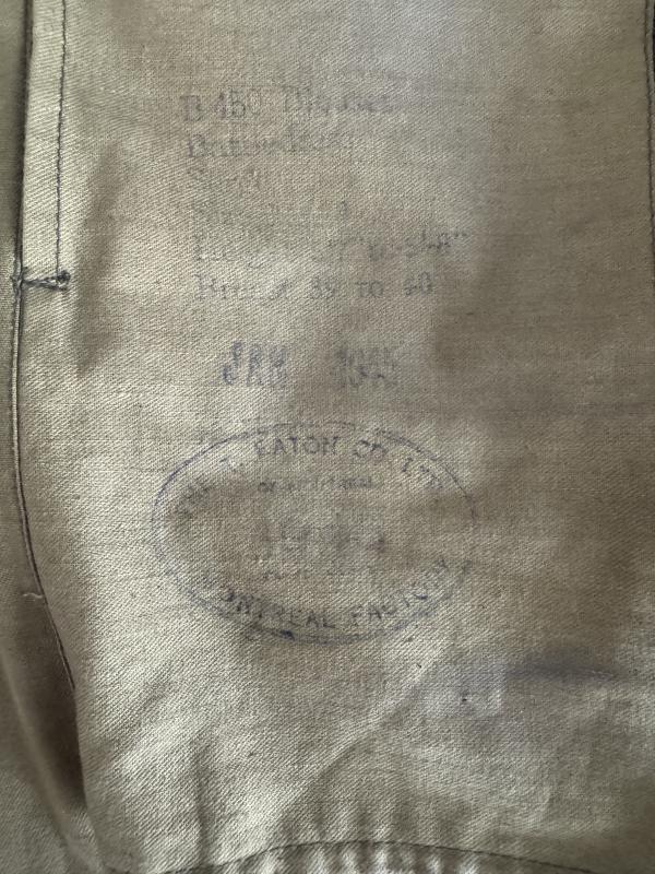 Canadian Battle Dress Jacket 1945 - Nice Used Condition