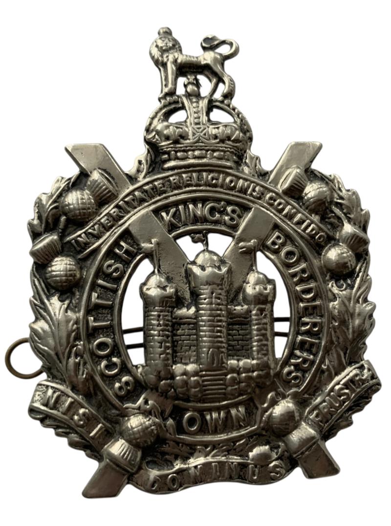 British (Airborne) Kings Own Scottish Border Regiment Cap Badge - Nice Used Condition