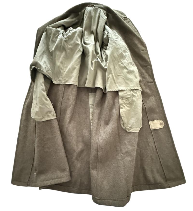 U.S. Wool Overcoat Sized 38L 1942 Dated - Nice Used Condition
