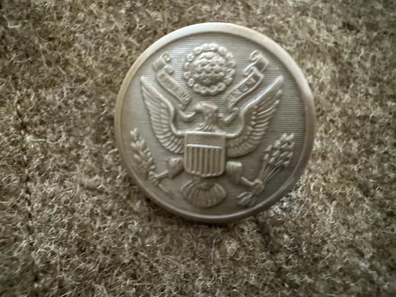 U.S. Wool Overcoat Sized 38L 1942 Dated - Nice Used Condition