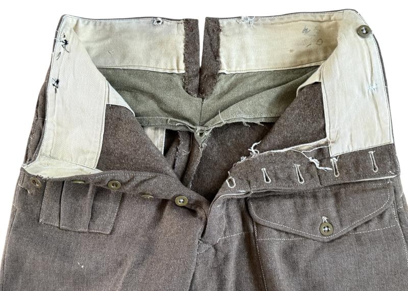 British 1940 Pattern Battle Dress Trousers Size 18 - Nice Used Condition