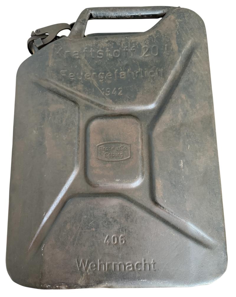 WH (HEER) Wehrmacht Jerrycan 1942 - Nice Used Condition