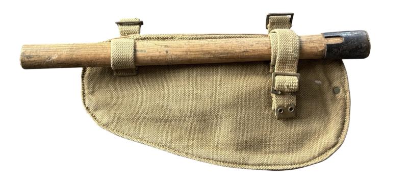 British 1937 Patten Entrenching Tool  1944 & Cover 1943 - Mint Condition