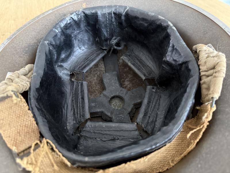 British Reconnaisance Marked Tommy Helmet 1939 - Nice Used Condition